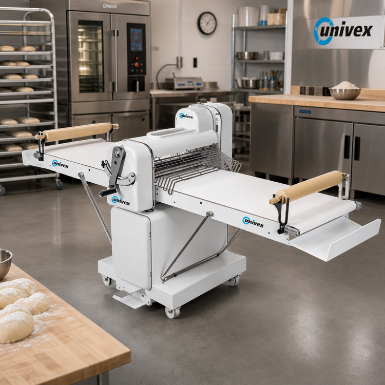 Product image #2 for Univex SFG 600 TL Reversible Floor Model Dough Sheeter with 24-Inch Rollers and Variable Speed