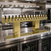 Thumbnail image #2 for Glastender BRT-16-PBR 16-Faucet Glycol-Cooled Polished Brass Bridge Draft Dispensing Tower
