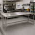 Thumbnail image #2 for Advance Tabco Premium 14-Gauge 304 Stainless Steel Open Base Work Table with 1-1/2-Inch Rear Splash, 144 x 36 Inches