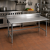Thumbnail image #2 for Eagle Spec-Master 60-Inch x 24-Inch Stainless Steel Work Table with 4-1/2-Inch Backsplash