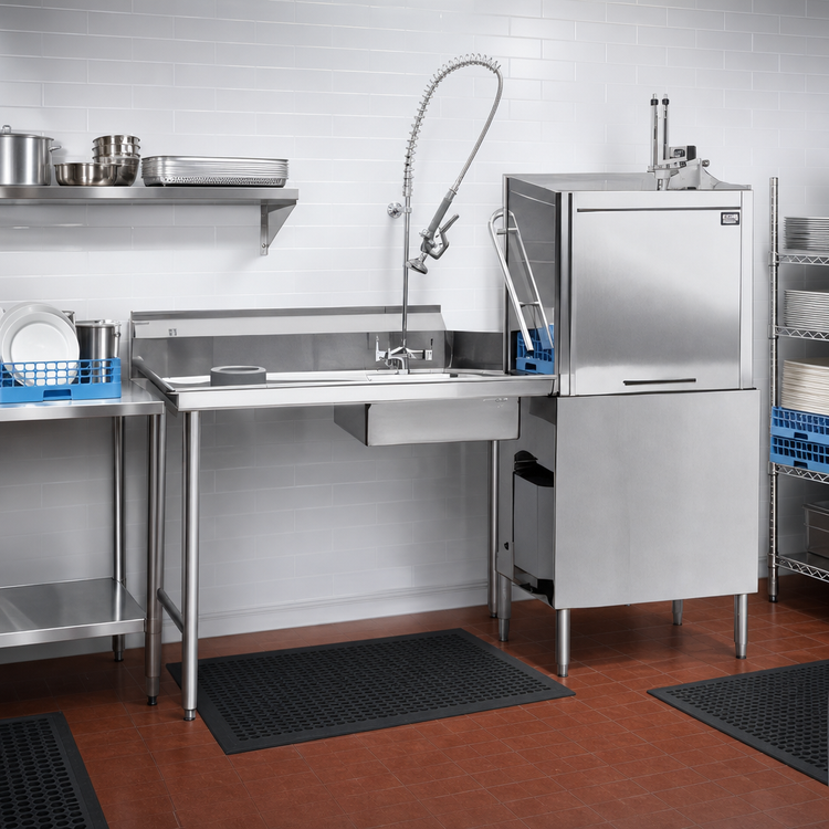 Product image #2 for Eagle Group 96-Inch Straight Soiled Dishtable with Left-to-Right Operation and Pre-Rinse Sink
