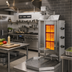 Thumbnail image #2 for Eurodib VGB3 Natural Gas Vertical Broiler / Gyro with 3 Double Burners