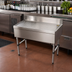 Thumbnail image #2 for Advance Tabco Special Value Series Free-Standing Stainless Steel Underbar Drainboard, 12 x 21 x 33 Inches