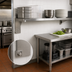 Thumbnail image #2 for Eagle Group 18-Inch Left Single Knob Foot Bracket for Cantilevered Shelving Systems