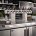 Thumbnail image #2 for Perlick Extra High Back-to-Back Bridge Tee Countertop Glycol-Cooled Draft Beer Tower, 36 Faucets, Stainless Steel