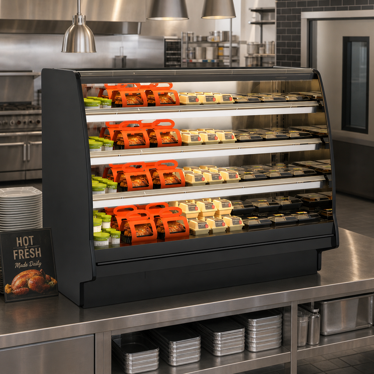 Product image #2 for Structural Concepts Fusion Heated Self-Service Hot Food Display Case, 51 Inch, Open Front