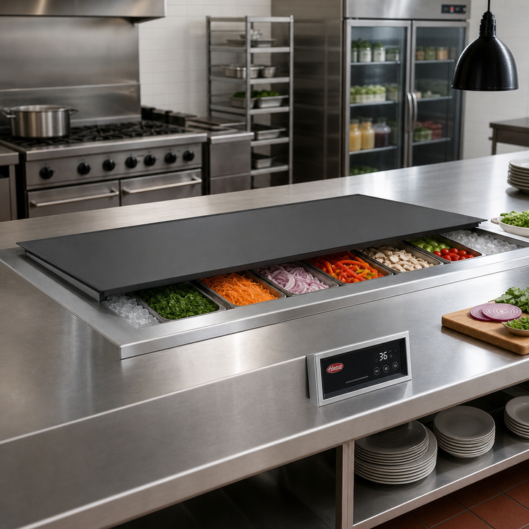 Product image #2 for Hatco HCSBFX-36-F 36-Inch Built-In Flush Top Hot/Cold Shelf for Remote Refrigeration