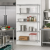 Thumbnail image #2 for Eagle Group 4-Tier Add-On Wire Shelving Unit with QuadTruss, 36W x 21D x 63H, Chrome-Plated