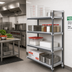 Thumbnail image #2 for Cambro Camshelving Elements XTRA 4-Tier Stationary Solid Add-On Polymer Shelving Unit, 30W x 24D x 84H, Speckled Gray