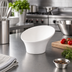 Thumbnail image #3 for Ardesia Priscila 6.5 Inch White Round Angled Melamine Bowl, 0.5 Quart