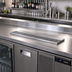 Thumbnail image #2 for Glastender 30-Inch Stainless Steel Underbar Drink Rail with Left Drain