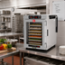 Thumbnail image #3 for Metro HotBlox™ Wide 8-Pan Pass-Thru Insulated Holding Cabinet with Clear Front Door and Solid Rear Door