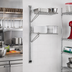 Thumbnail image #2 for Eagle Group Adjustable Post Wire Wall Mount Prepackaged End Unit for 14-Inch Shelves