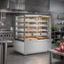 Thumbnail image #2 for Omcan DW-CN-0371 Heated Full-Service Hot Food Display Case, Floor Model, Square Front Glass, 21 Cu. Ft.