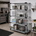 Thumbnail image #2 for Quantum 4-Shelf Solid Stainless Steel Shelving Starter Kit, 48