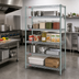 Thumbnail image #2 for EagleGard 5-Tier Stationary Starter Wire Shelving Unit with QuadTruss Shelves, 48