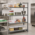 Thumbnail image #2 for Cambro Camshelving Basics Plus 4-Tier Solid Polymer Add-On Shelving Unit, 18 x 54 x 64 Inches