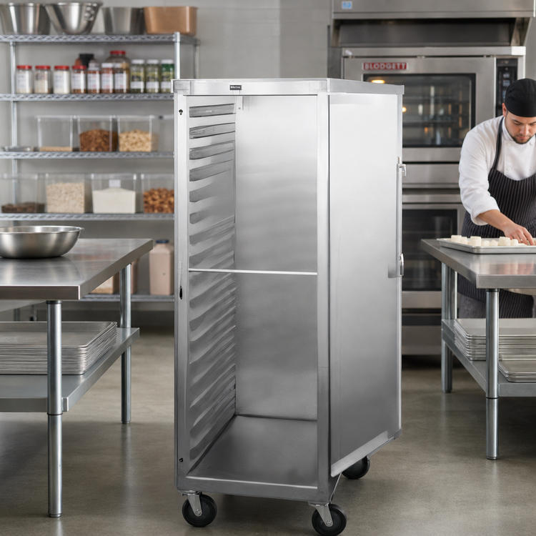 Product image #2 for Metro CD4N Non-Insulated Mobile Aluminum Sheet Pan Delivery/Storage Cabinet for 40 Full-Size Sheet Pans