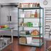 Thumbnail image #2 for Stationary 5-Tier Wire Plastic Mat Shelving Unit, 36 x 21 x 63 Inches, Green Epoxy Coated
