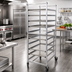 Thumbnail image #2 for Panco Mobile Full-Height Open-Sided Utility Rack with 18 Slides for 18 x 26-Inch Trays