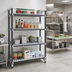 Thumbnail image #2 for Cambro Camshelving Elements XTRA 4-Tier Vented Stationary Starter Unit, 24 in. x 72 in. x 72 in.