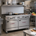 Thumbnail image #2 for Southbend Ultimate 60-Inch Commercial Gas Restaurant Range with 4 Burners, 24-Inch Griddle, Standard Oven, and Convection Oven