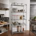 Thumbnail image #2 for EAGLEbrite 5-Tier Stationary Wire Shelving Starter Unit, 30 x 18 x 86 Inches, Zinc Finish