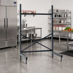 Thumbnail image #2 for Metro SmartLever SM861860-KIT Freestanding Cantilevered Shelving Starter Base Kit, 86-3/8"H, for 60"W x 18"D Shelves, Epoxy-Coated Steel
