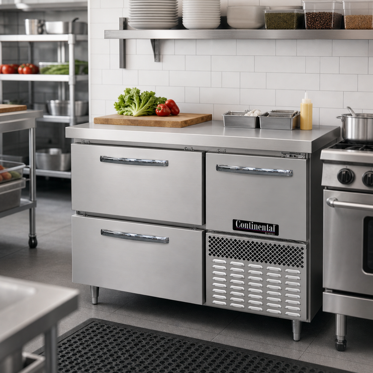 Product image #2 for Continental Refrigerator Designer Line 43" Two-Drawer One-Door Freezer Base Worktop Unit