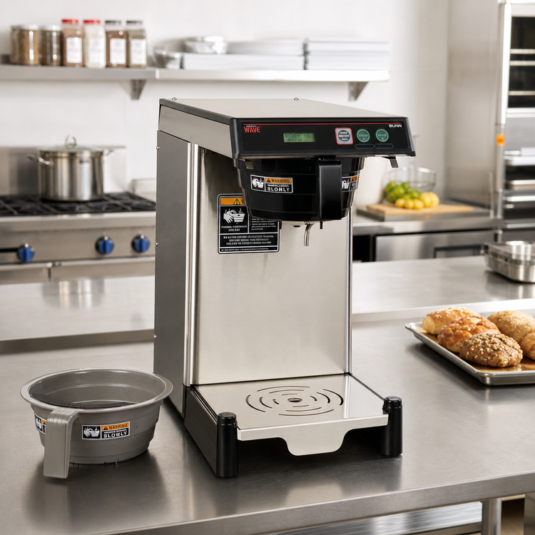 Product image #2 for BUNN SmartWAVE Low Profile Wide Base Automatic Fill Coffee/Tea Brewer