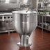 Thumbnail image #2 for Legion LP-100 100-Gallon Stationary Direct Steam Kettle, 2/3 Jacketed, Pedestal Base