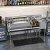 Thumbnail image #2 for Krowne Royal Series 74-Inch Stainless Steel Underbar Workstation with Ice Bin, Speedrail, Soda Gun Holder, and Hand Sink