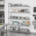 Thumbnail image #2 for Eagle Group 72-Inch W x 24-Inch D x 86-Inch H 5-Tier Add-On Wire Shelving Unit with QuadTruss®, Chrome-Plated