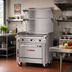 Thumbnail image #2 for Southbend Platinum 48-Inch Heavy Duty Sectional Gas Range with Full-Width Manual Griddle and Double Cabinet Base