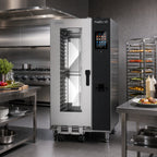 Thumbnail image #2 for Lainox Naboo 5.0 NAG201B Floor Model Gas Combi Oven with Direct Steam, 20 x 1/1 GN, Touchscreen Controls