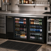 Thumbnail image #2 for True 2-Section Glass Door Back Bar Cooler, 58-7/8 Inch Wide, Stainless Steel Top
