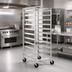 Thumbnail image #2 for Panco Mobile Full-Height Aluminum Utility Rack for 14 x 18, 18 x 26, or 12 x 20 Pans, 11-Pair Capacity