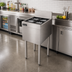 Thumbnail image #2 for Perlick 12-Inch Wide Stainless Steel Freestanding Insulated Ice Chest with 6 Bottle Wells, Legs, and 6-Inch Backsplash