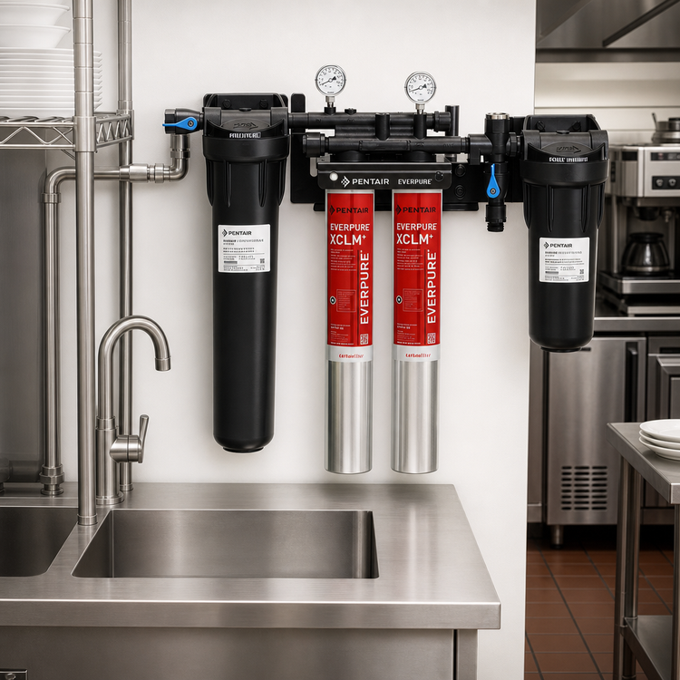 Product image #2 for Everpure High Flow CSR Twin-XCLM+ Fountain Chloramines Reduction Water Filtration System