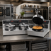 Thumbnail image #2 for Silverstone Dual Round Countertop Commercial Waffle Baker with Digital Controls, 240V