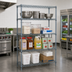 Thumbnail image #2 for Quantum Wire Shelving Starter Kit, 48 x 14 x 86 Inches, Gray Epoxy Antimicrobial Finish