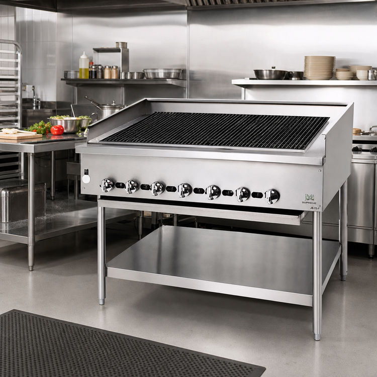Product image #2 for Jade Supreme JB-72-F 72-Inch Floor Model Gas Radiant Charbroiler