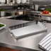 Thumbnail image #3 for American Metalcraft Rectangular Fluted Stainless Steel Serving Tray, 10 Inch