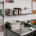 Thumbnail image #2 for Metro SmartWall 48-Inch W x 14-Inch D Wall-Mounted Grid Shelf with Retaining Edge, Metroseal Gray