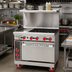 Thumbnail image #2 for American Range 36-Inch Gas Restaurant Range with 12-Inch Griddle, 4 Open Burners, and Convection Oven