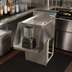 Thumbnail image #2 for BK Resources Freestanding Underbar Mixing Station with Drainboard and Blender Shelf, 12 x 18 Inch, 304 Stainless Steel