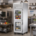 Thumbnail image #2 for True SPEC SERIES One-Section Reach-In Refrigerator with Two Half-Height Glass Swing Doors, Top-Mounted Self-Contained Refrigeration