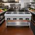 Thumbnail image #2 for Serv-Ware 4-Well Open Well Electric Steam Table with Open Shelf Base