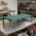 Thumbnail image #2 for QuadPlus 42 x 18 Inch Solid Green Polymer Shelf Mat with Wire Quad-Adjust Frame