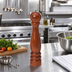Thumbnail image #2 for American Metalcraft 12-Inch Mahogany Wood Pepper Mill